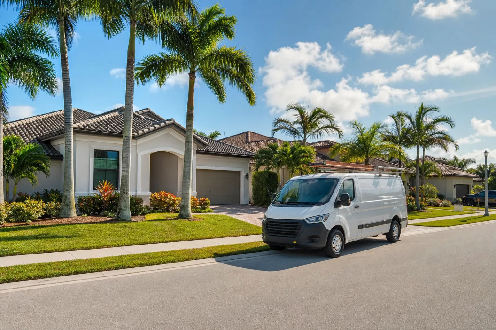 Residential street in Cutler Bay Florida ready for a handyman service visit