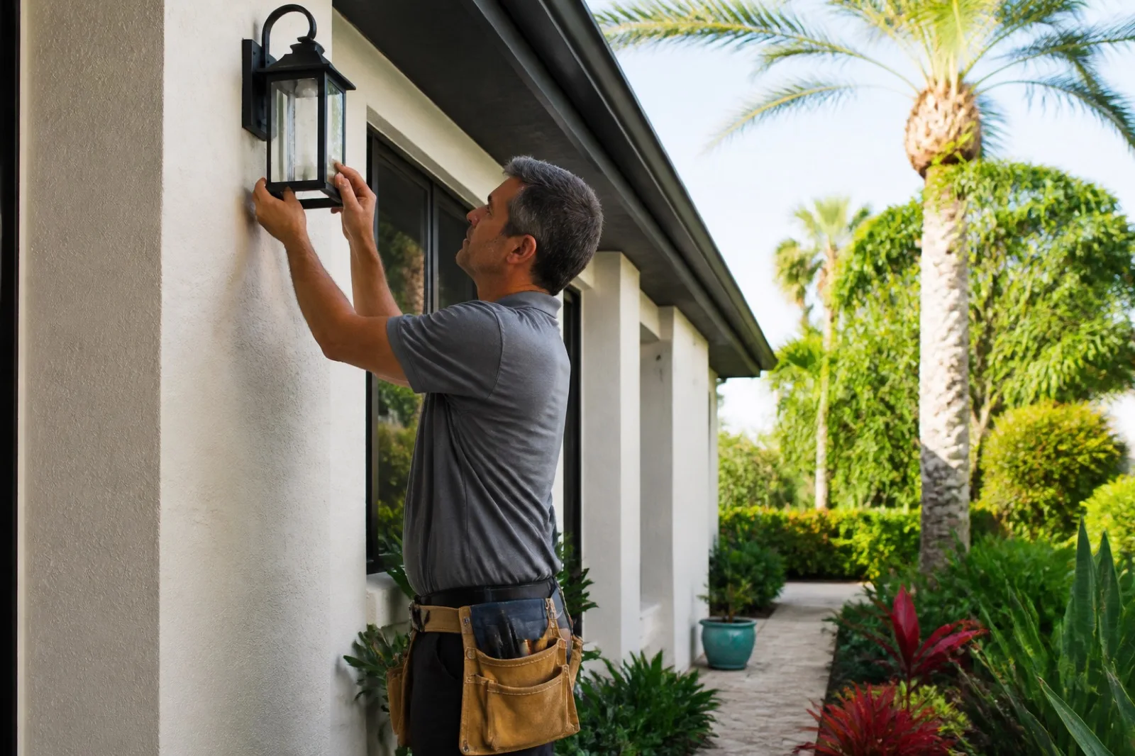 Handyman arriving for a Palmetto Bay Miami home service visit