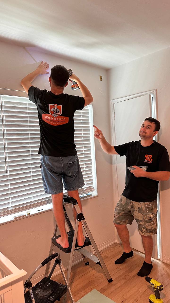 Gold Hands team working together on home repair project in Miami