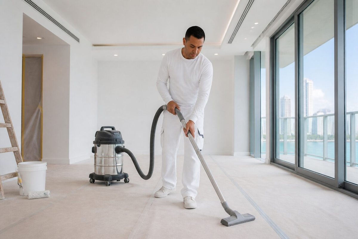 Clean every day — Gold Hands painting crew in Miami