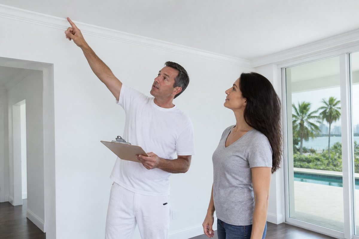 Gold Hands final walkthrough with a Miami homeowner
